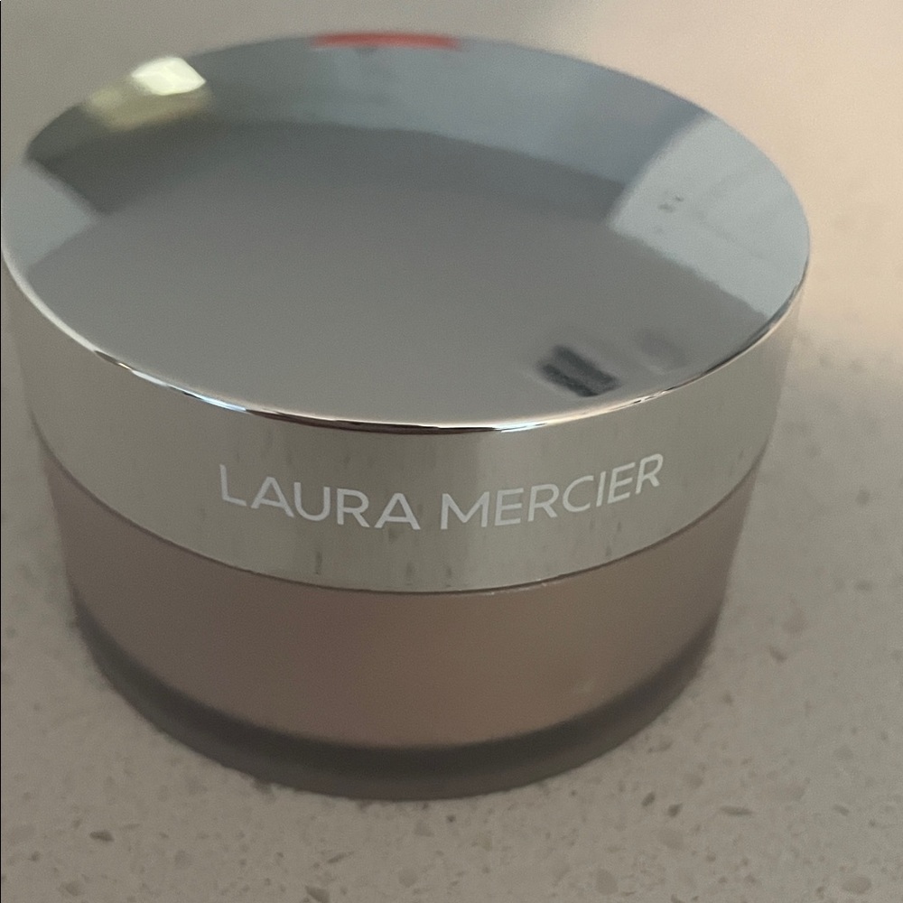 Laura Mercier Silver Lid with Brown Base Jar